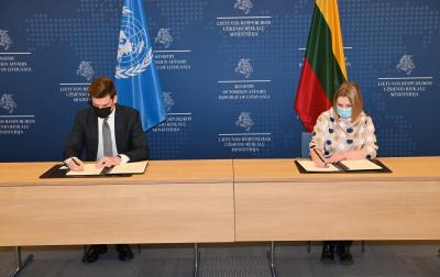 Užsienio reikalų ministerija stiprina bendradarbiavimą su Tarptautine migracijos organizacija