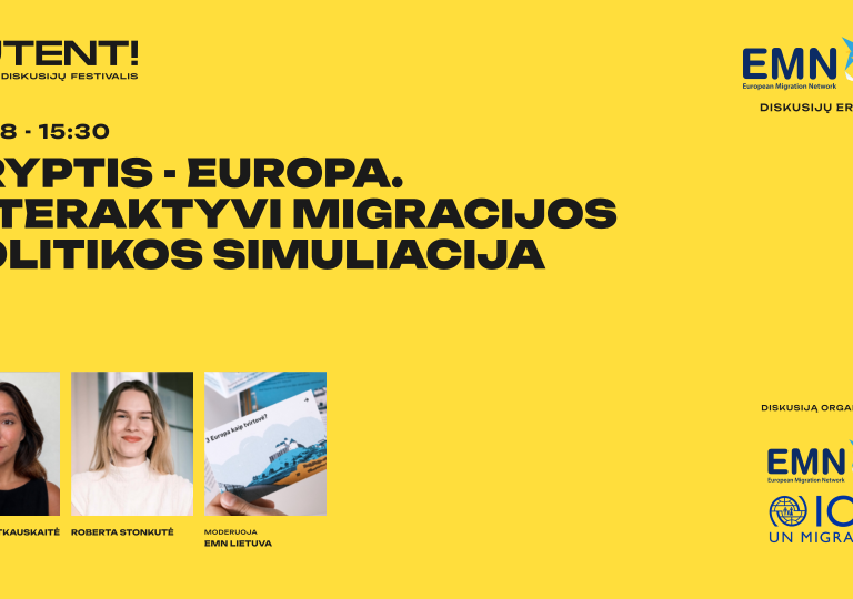 Kvietimas į interaktyvų žaidimą „Kryptis – Europa“
