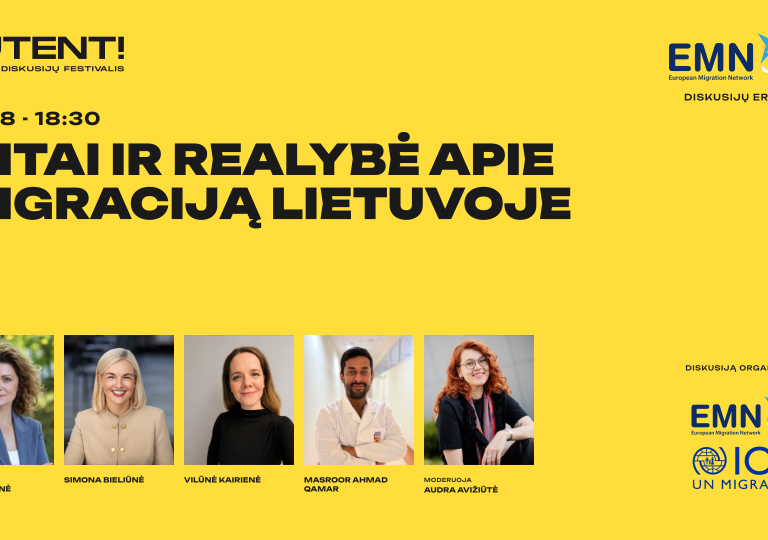 Kviečiame į diskusiją „Mitai ir realybė apie migraciją Lietuvoje“