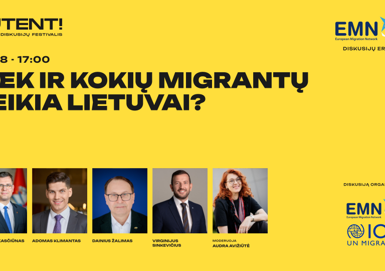 Kviečiame į diskusiją „Kiek ir kokių migrantų reikia Lietuvai?“